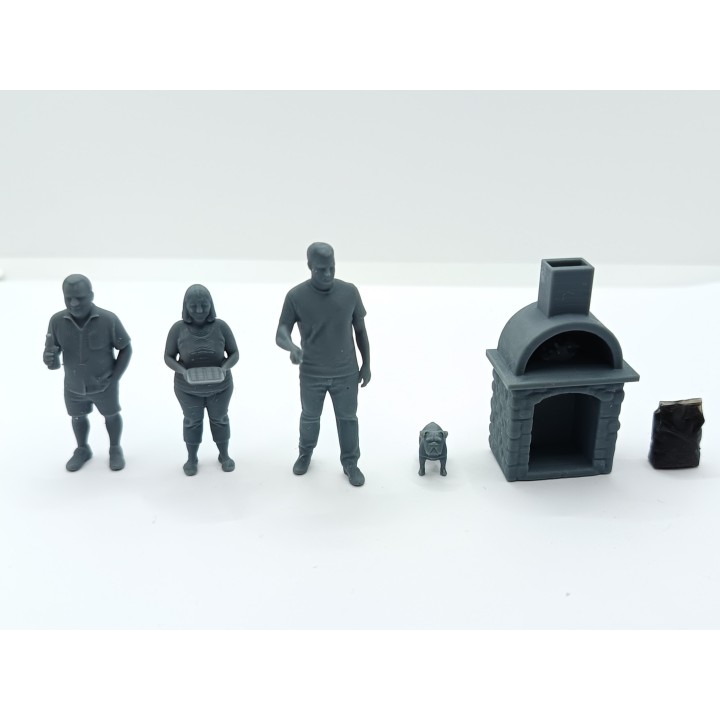 Diorama : Scène BARBECUE - 3D CREATIVE - 1:43