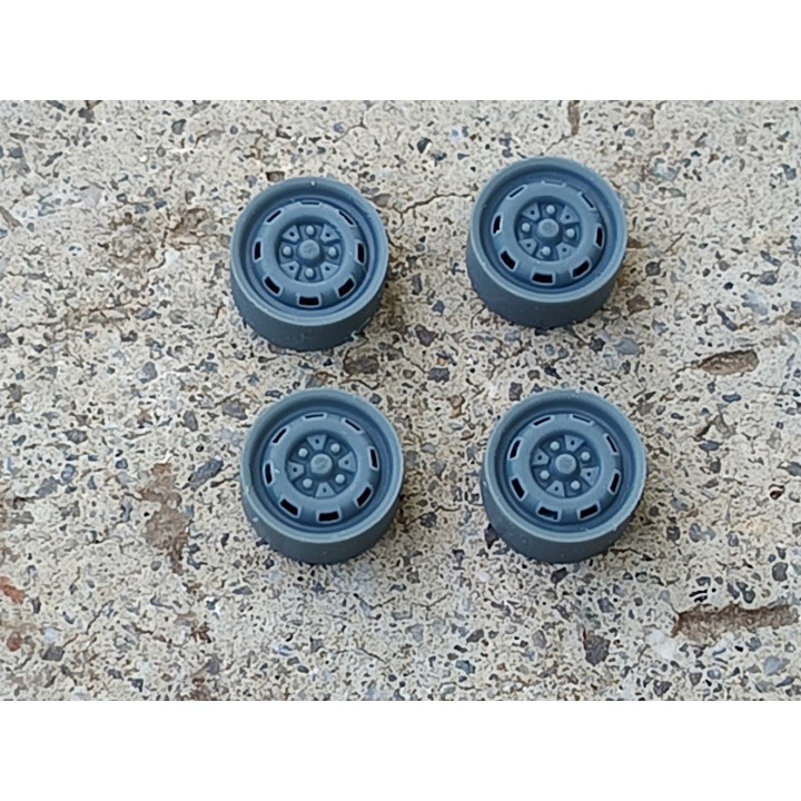 4 jantes (type Golf) ø8mm - 3D CREATIVE - 1:43