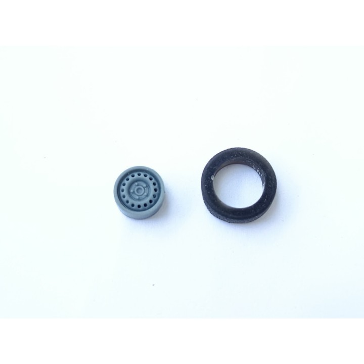 4 roues ø13 mm avec jantes en tôle - 3D Creative - 1:43