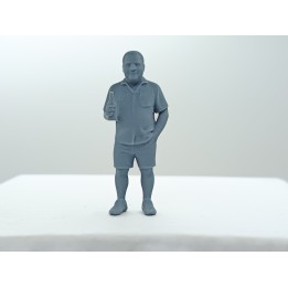 Diorama : Homme avec une bouteille à la main - 3D CREATIVE - 1:43