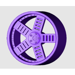 4 Jantes 5 branches type Rucci - 3D CREATIVE (1151)
