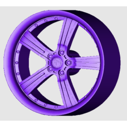 4 Jantes 5 branches type Lenso - 3D CREATIVE (1158)