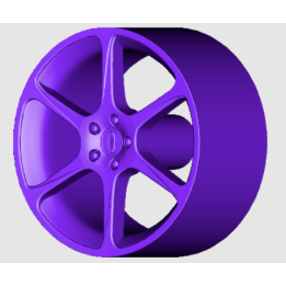 4 Jantes 6 branches type Ford - 3D CREATIVE (1163)