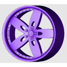 4 Jantes 5 branches type Rucci- 3D CREATIVE (1168)