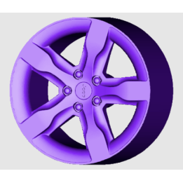 4 Jantes type JEEP 5 branches - 3D CREATIVE (1187)