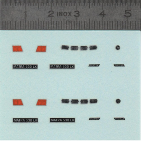 Décalcomanie : MATRA 530 LX - Ech 1:43 - X2