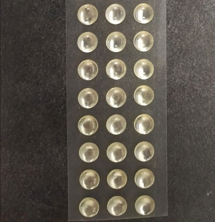 2 Pastilles de phares -  Rond Blanc - Ø5 mm