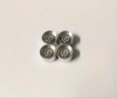 Jantes en alu avec insert en résine - Ech. 1:43 - ø10.20 mm