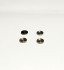 4 bases de phares ø5.50 mm pour pastilles de 5mm - Laiton Nickelé - CPC