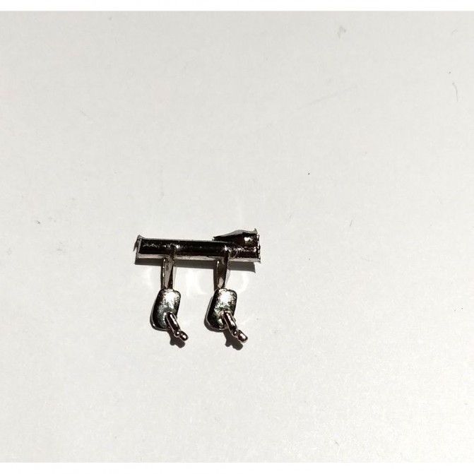 2 rétroviseurs rectangulaires (même côté) - 4X2.50 mm - 1:43