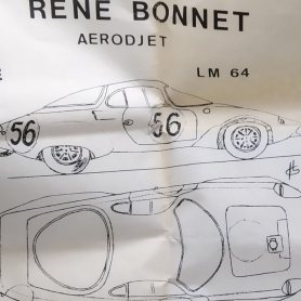Aerodjet RENE BONNET - Le Mans 1964 - N°56 - 1:43 - Jiegle Models