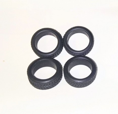 Pneus souples par 4 - ø intérieur 10.50mm - Ech. 1:43