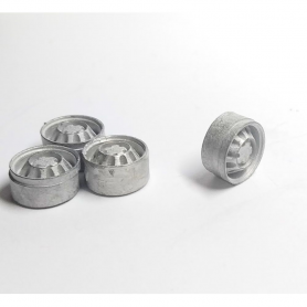 4 jantes pour fourgon type jumper - White Metal - 1:43