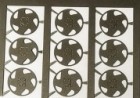 4 inserts - Photodécoupe Jantes OPEL -  Ø 9mm - Ech. 1:43 -