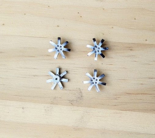 Inserts pour jantes - 5 branches - Ech 1/43 - ø11mm - X4