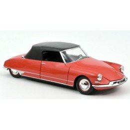Marketplace : CITROEN DS 19 Cabriolet 1961 rouge corail - Norev - 1:18