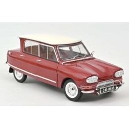 Marketplace : CITROEN Ami 6 Club 1968 Rouge Corsaire - Norev - 1:18
