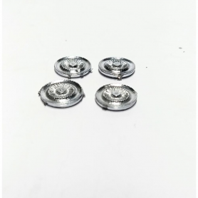 4 inserts ø9.50 mm - White metal chromé - 1:43 - Artisans43