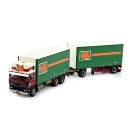 Marketplace : DAF 2800 6x2 porteur avec remorque 2 Essieux ZIJDERLA...