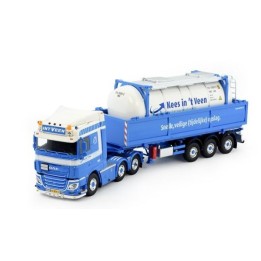 Marketplace : DAF XF SC 6x4 avec remorque citerne 3 essieux KEES IN...