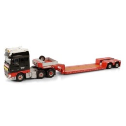Marketplace : DAF XF SUPER SPACE 6x2 avec plateau surbaissé 2 essie...