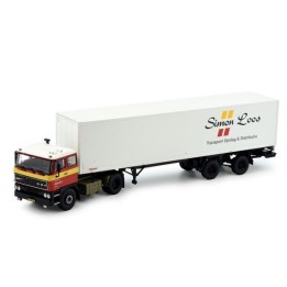 Marketplace : DAF 2800 4x2 avec remorque 2 Essieux SIMON LOOS - Tek...