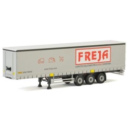 Marketplace : Remorque bachée 3 essieux FREJA - WSI - 1:50