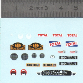 Décalcomanie -  Citroën DS Proto  Rallye du Maroc - Ech. 1:43