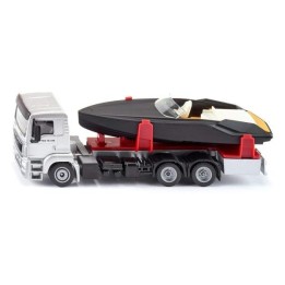 Marketplace : MAN LKW 6x2 porteur avec bateau - Siku - 1:50
