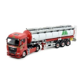 Marketplace : MAN TGX GM 4x2 avec remorque citerne 3 essieux VAN HE...