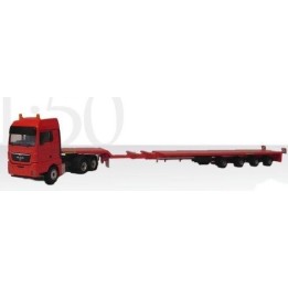 Marketplace : MAN TGX XLX 6x4 Avec Remorque 4 Essieux.FAYMONVILLE -...