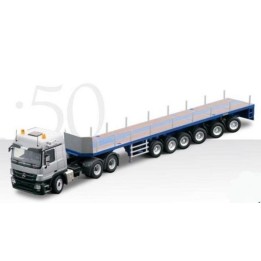 Marketplace : MERCEDES ACTROS MP3 6x4 GOLDHOFER Avec remorque 6 Ess...