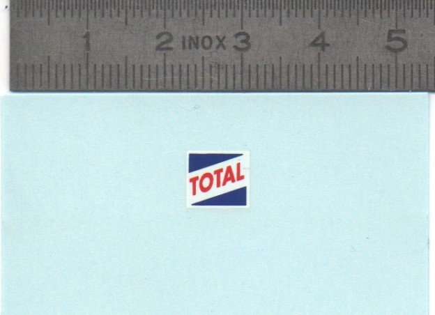 Décalcomanie - TOTAL - 8X7mm - Ech. 1:43 - Par 2