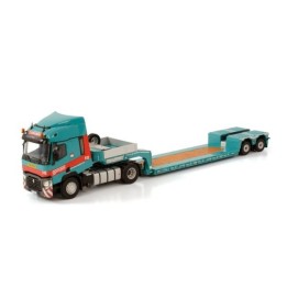 Marketplace : RENAULT T 4x2 avec plateau surbaissé 2 essieux GRUBER...