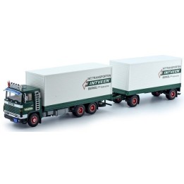 Marketplace : SCANIA 141 porteur caisse rigide et remorque transpor...