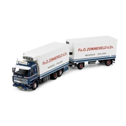 Marketplace : SCANIA 143 porteur 6x2 porteur frigo avec remorque 1+...