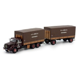 Marketplace : SCANIA L111 6x4 porteur avec remorque 2 Essieux BERG ...