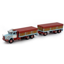 Marketplace : SCANIA L75 6x4 Porteur avec remorque 1+2 Essieux SCAN...
