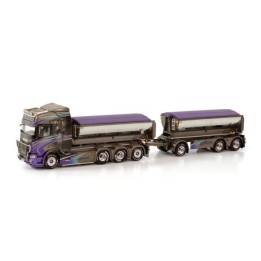 Marketplace : SCANIA R HIGHLINE CR20H 8x4 porteur avec remorque 3 e...