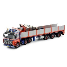 Marketplace : SCANIA R143 6x4 avec remorque et grue de chargement J...