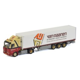 Marketplace : SCANIA R143 4x2 avec remorque frigo 3 Essieux VAN MAA...