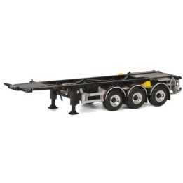 Marketplace : Remorque porte container 3 essieux VANHOOL - WSI - 1:50