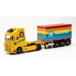 Marketplace : VOLVO FH GL 4x2 avec remorque conteneur 3 essieux XL ...