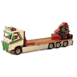 Marketplace : VOLVO FH4 8x4 porteur plateau avec grue de chargement...
