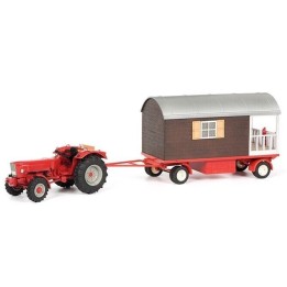 Marketplace : Tracteur GULDNER G75 A et 1 roulotte 2 essieux - SCHU...
