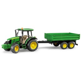 Marketplace : Tracteur JOHN DEERE 5115 M avec remorque basculante 2...