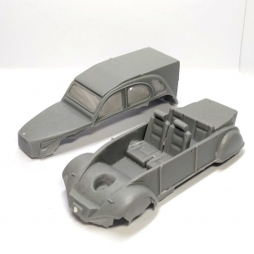 Carrosserie - Citroën 2CV Traction Avant - 1:43