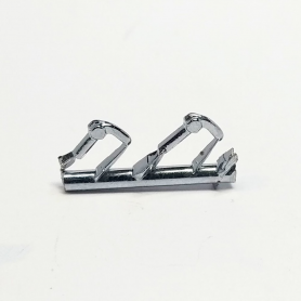 2 poignées de portière - Long. 4.30mm - White Metal - 1:43