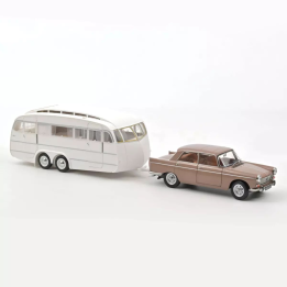 Marketplace - Peugeot 404 1965 Brun métallisé avec caravane Hénon  ...