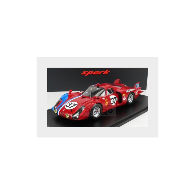 Autocollants Alfa Romeo T33/2 Le Mans 1968 - Échelles 1:32, 1:24, 1:43, 1:18, Décals Maquette